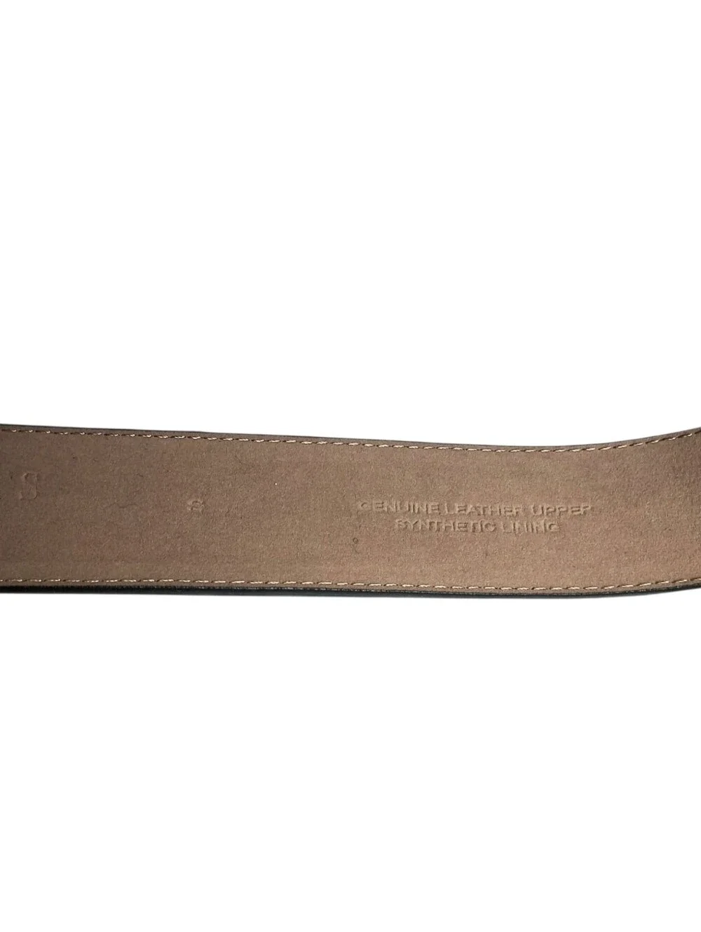 Set of 2 Talbots Women's Belts: Black Calf Hair S & Gray Leather Embossed 32